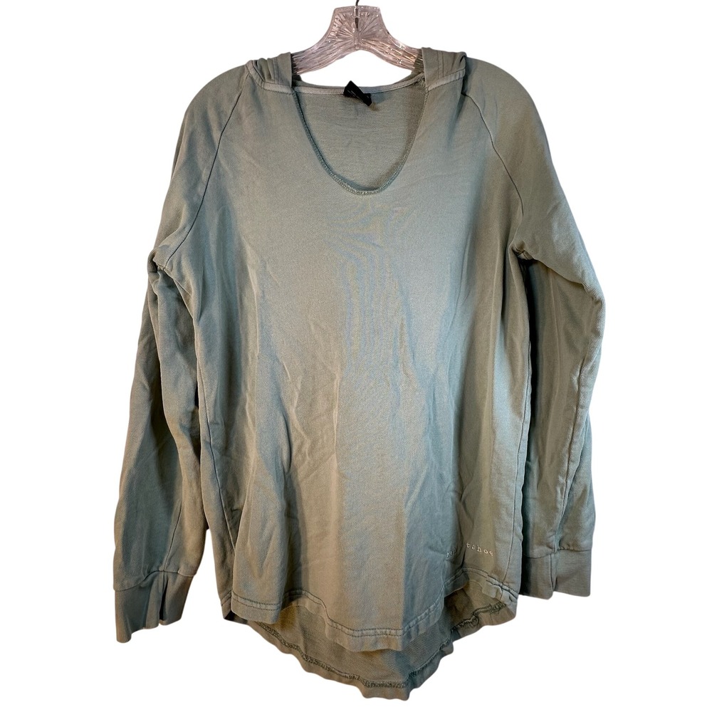 Outfitter Trading Co Mens Sage Green Lake Tahoe V-Neck Hoodie Small